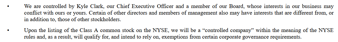 Extract from BETA Technologies S1 filing